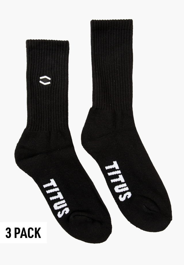 HXGN Icon Socks 3 Pack black Vorderansicht