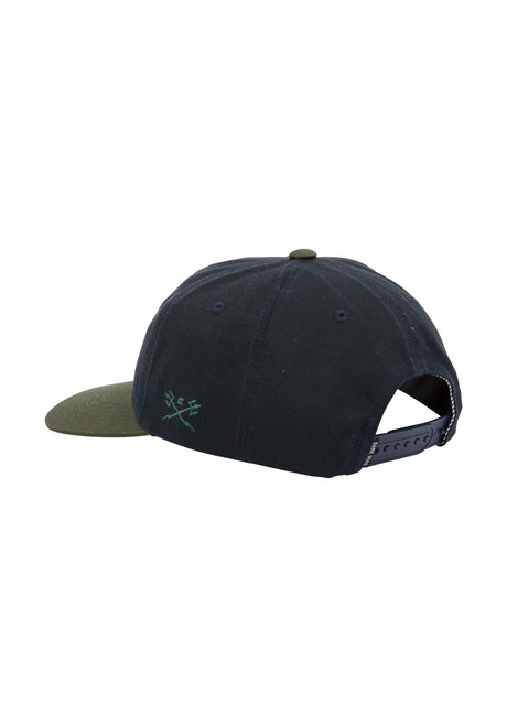 Jumper 6-Panel Unstructured navy-green Rueckenansicht