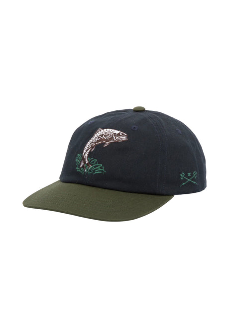 Jumper 6-Panel Unstructured navy-green Vorderansicht
