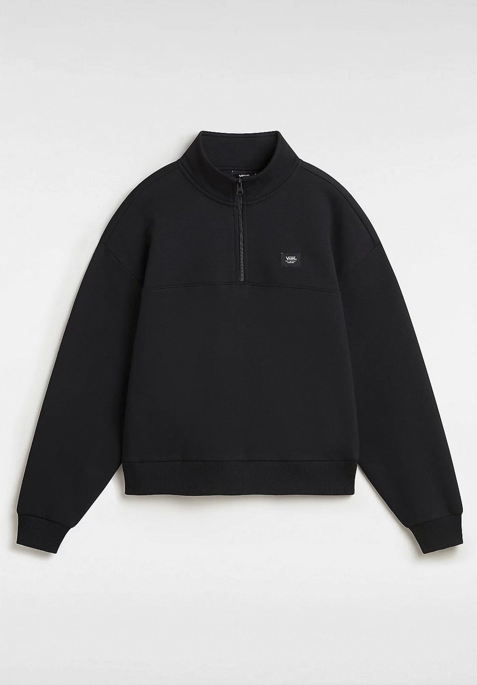 Leighton Mock Neck Vans Sweatshirt in black for women – TITUS