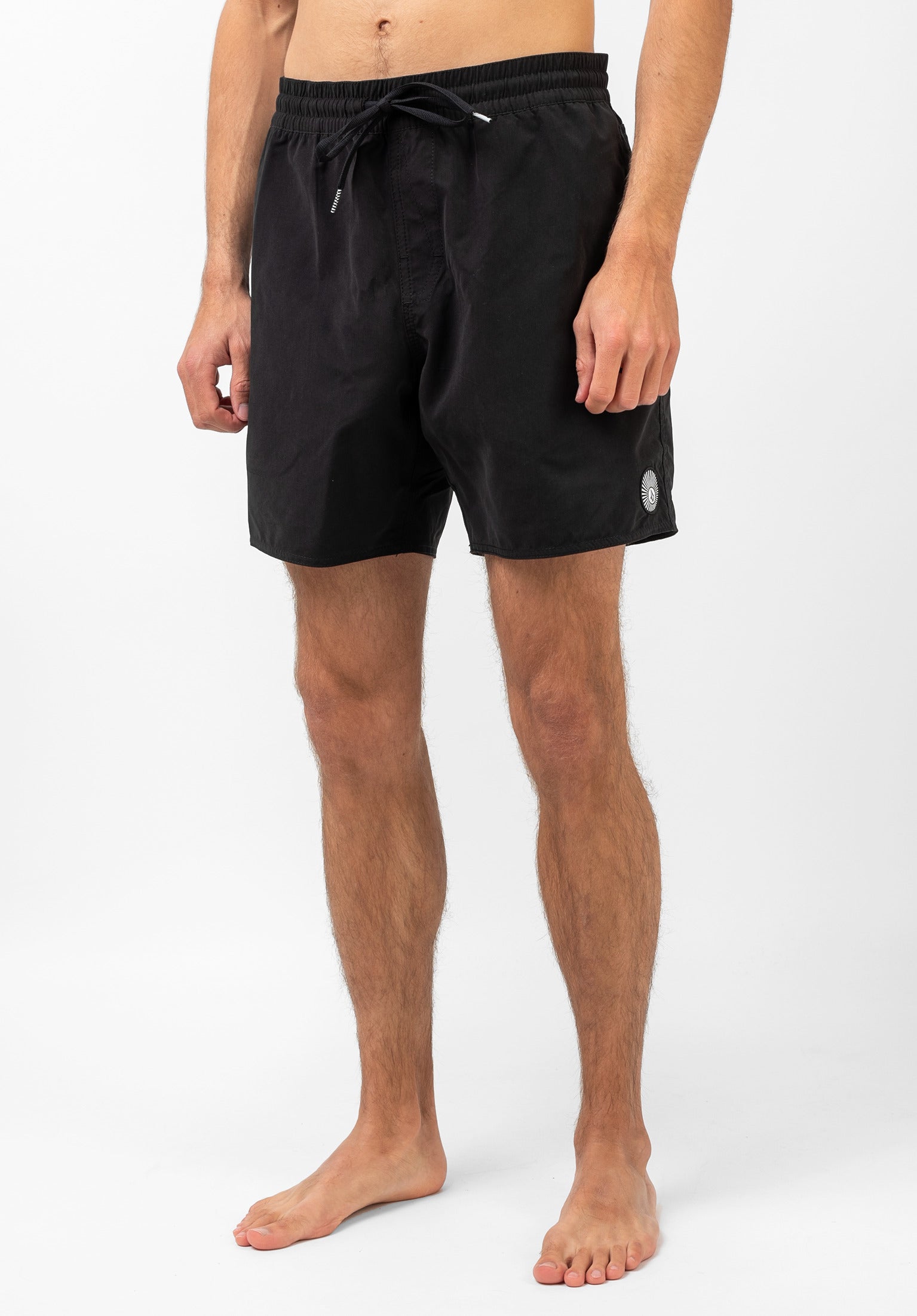Lido Solid Trunk 16 Volcom Boardshorts in black for c TITUS