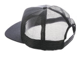 Logo Mesh Trucker 5-Panel Snapback structured black Rueckenansicht