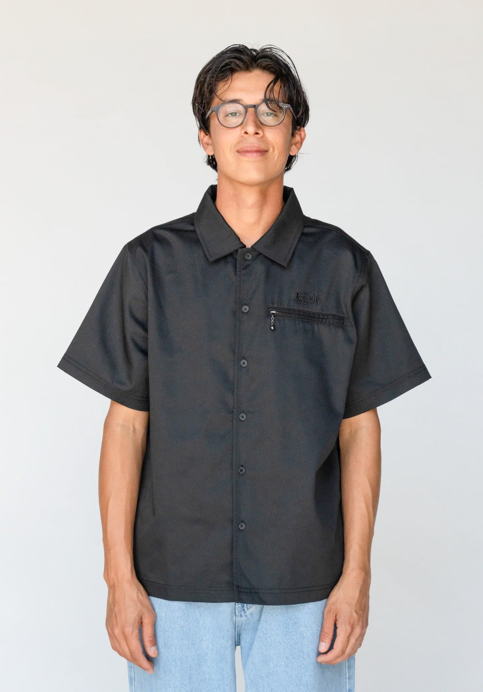 Mace Work Shirt Welcome Shirt-Shortsleeve in black for men – TITUS