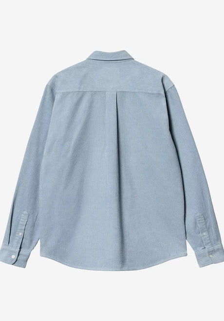 Madison Cord Shirt dustyice-wax Rueckenansicht