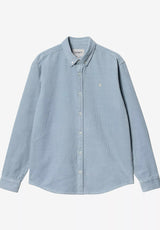 Madison Cord Shirt dustyice-wax Vorderansicht