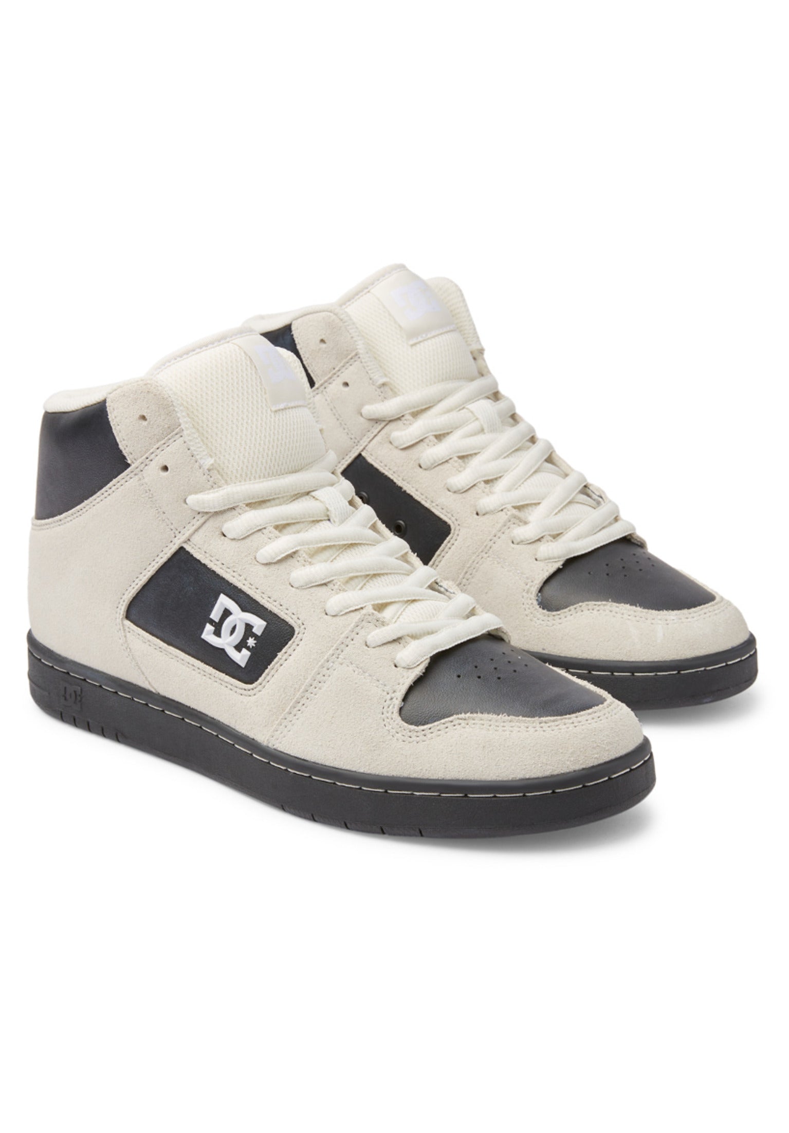 (取寄) DC メンズ マンテカ 4 HI DC men Manteca 4 Hi White/White/Battleship Manteca 4 Hi S DC Shoes Mens Shoes in white-white-black for men
