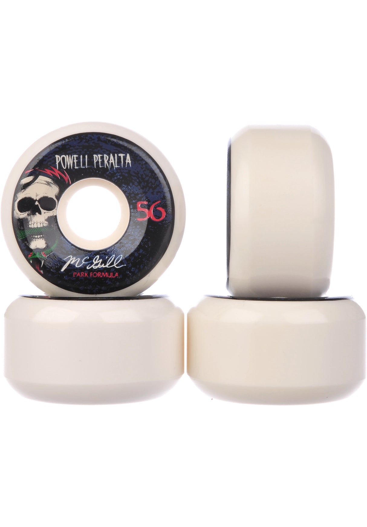Mc Gill Skull & Snake PF white Rueckenansicht