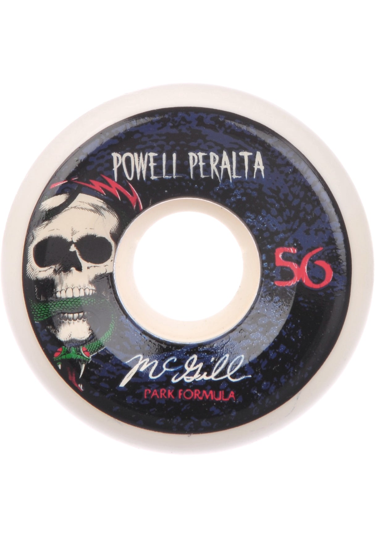 Mc Gill Skull & Snake PF white Vorderansicht