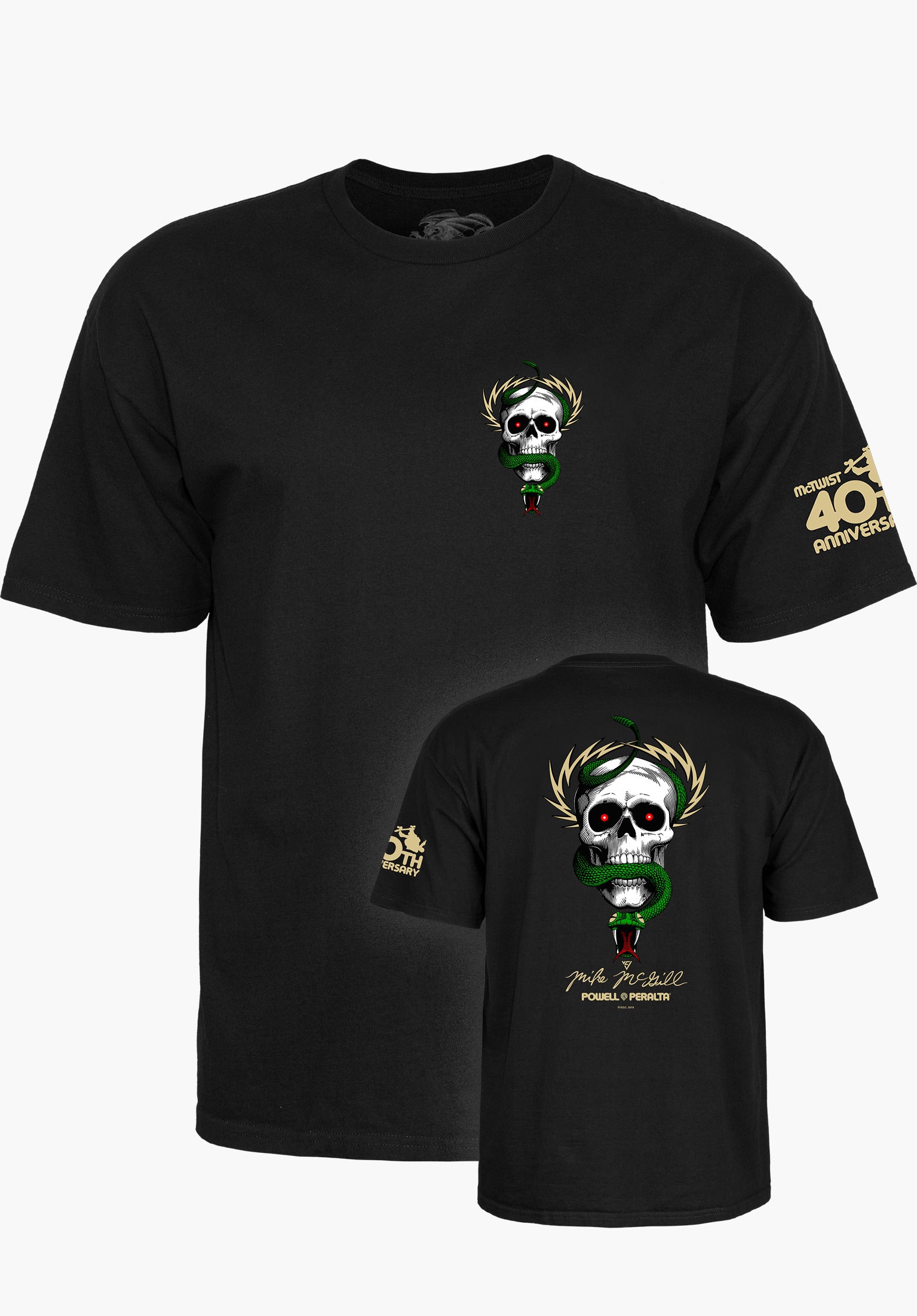 新品正規品  Anniversary 40th McGill Mike McTwist T-Shirt Powell-Peralta ウエア