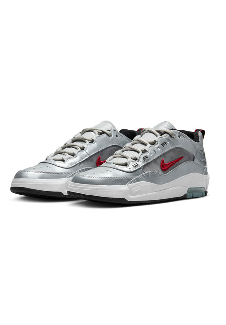 Nike SB Air Max Ishod PRM metallicsilver-varsityred Rueckenansicht