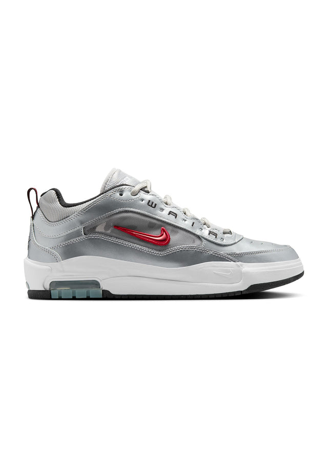 Nike SB Air Max Ishod PRM metallicsilver-varsityred Vorderansicht