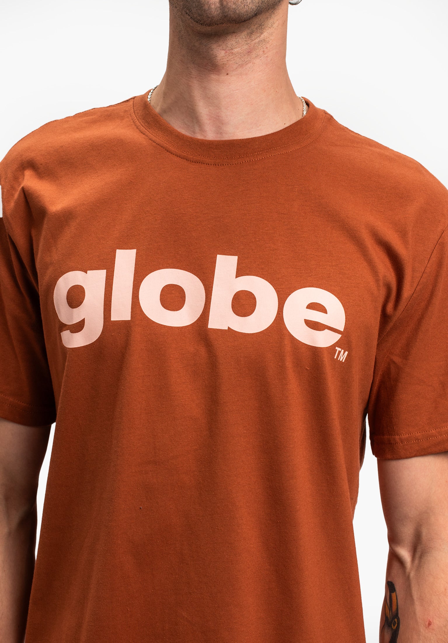 O.G Globe T-Shirt in chestnut for men – TITUS