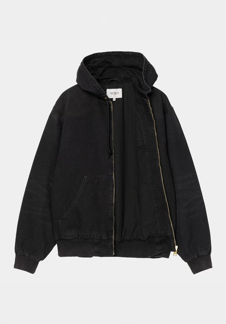 OG Active Jacket (Dearborn) blackagedcanvas Closeup1