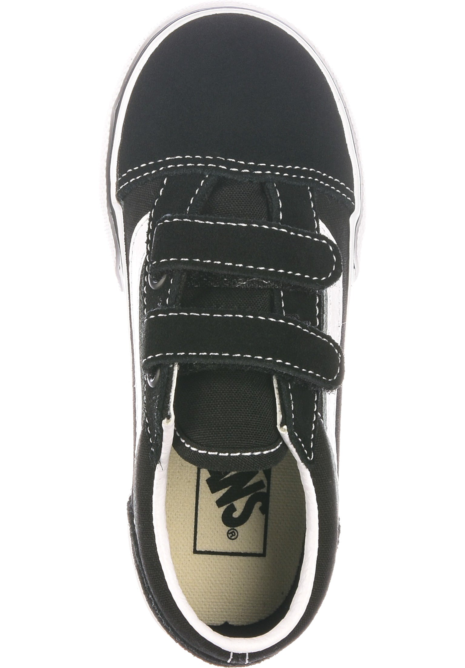 Old Skool V Toddler Vans Kids Shoes in black white for Kids TITUS