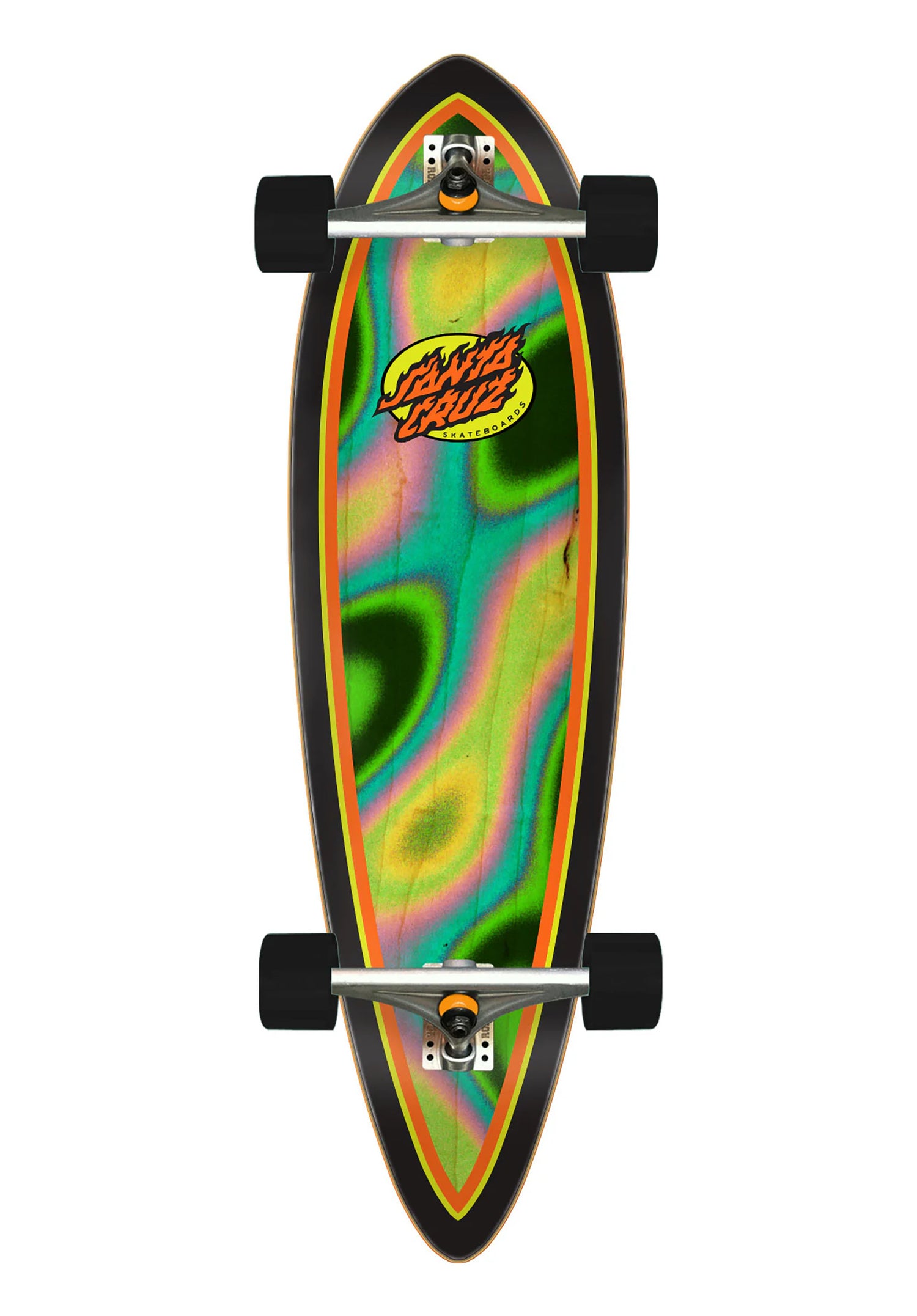 Oval Flame Lava Dot Pintail multicolored Vorderansicht Zoom Image