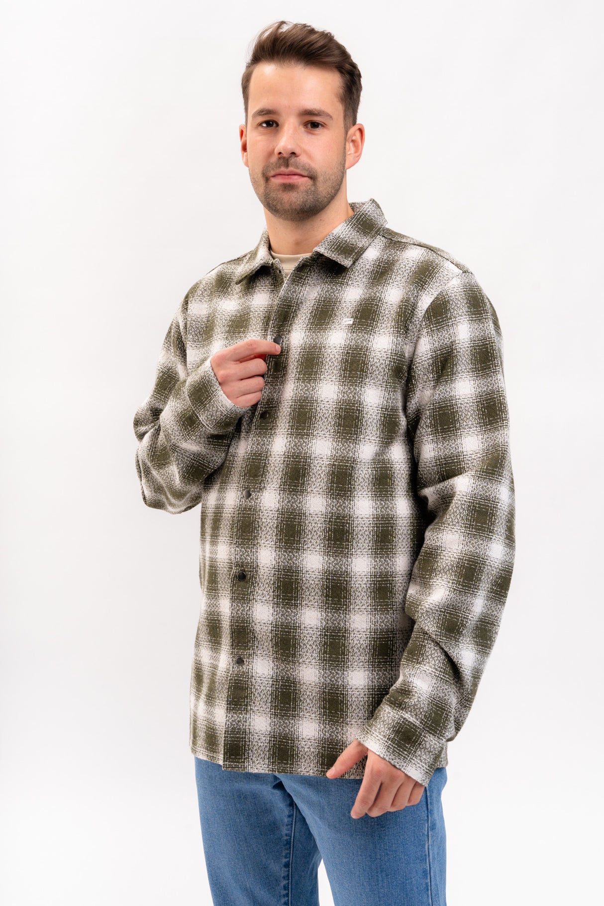Paris olive-checked Vorderansicht