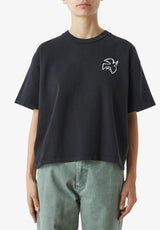 Peace and Love for All Dove black Rueckenansicht