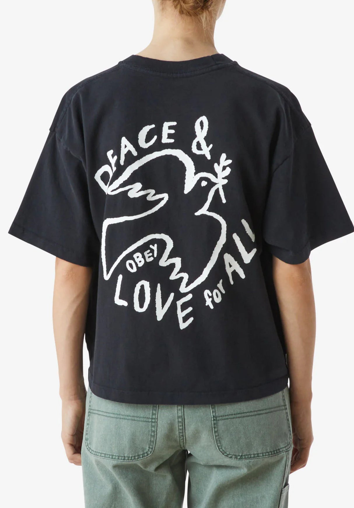Peace and Love for All Dove black Vorderansicht