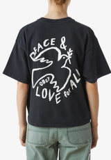 Peace and Love for All Dove black Vorderansicht