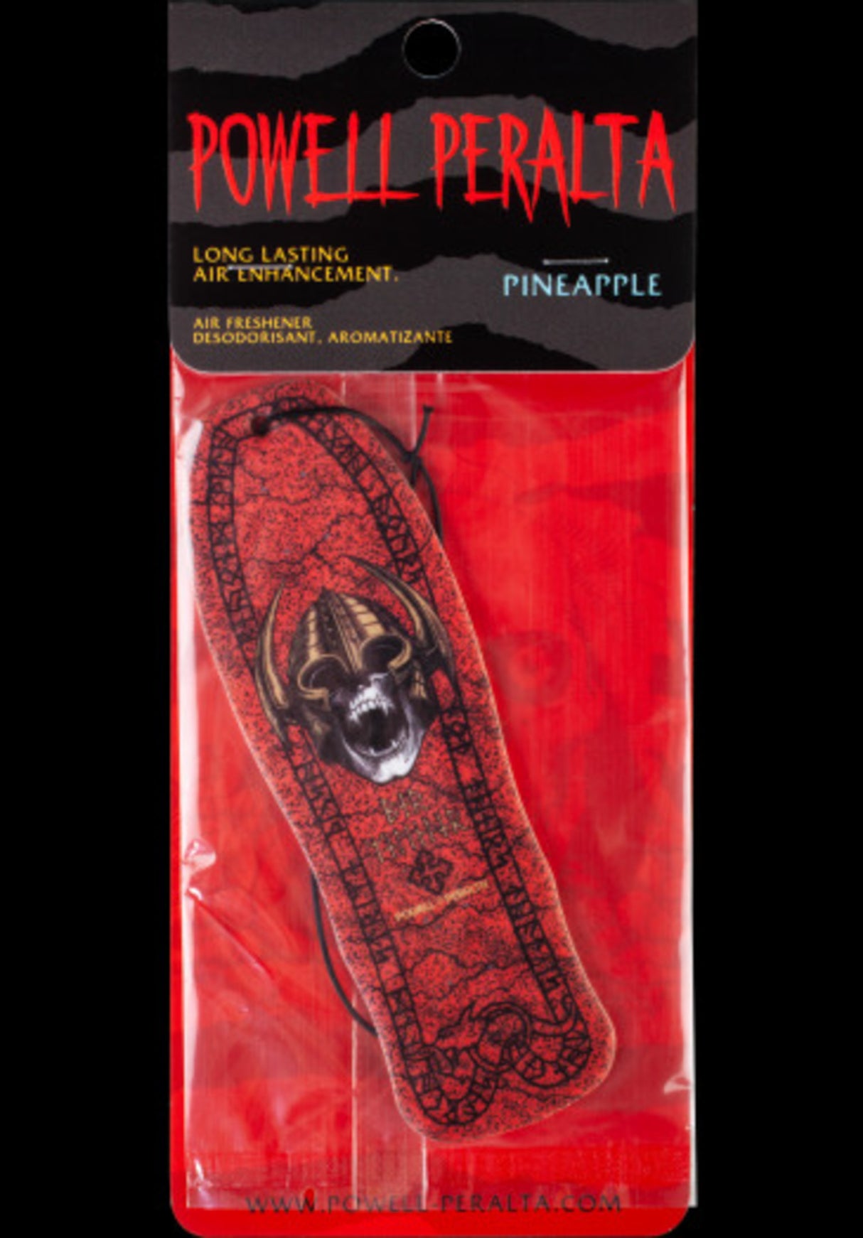 Per Welinder Nordic Skull Air Freshsener Pineapple red Vorderansicht