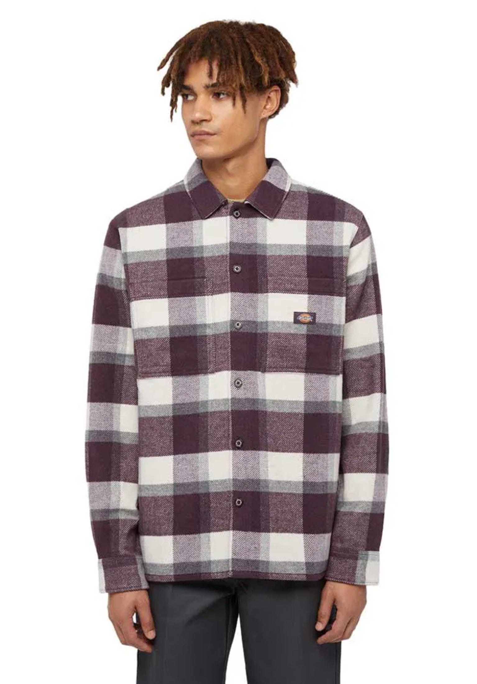 Camicia Di Flanella A Quadri Donna Dickies – Maniche Lunghe, Cotone Morbido E Doppia Spazzolatura – Stile Basic Con Tasca