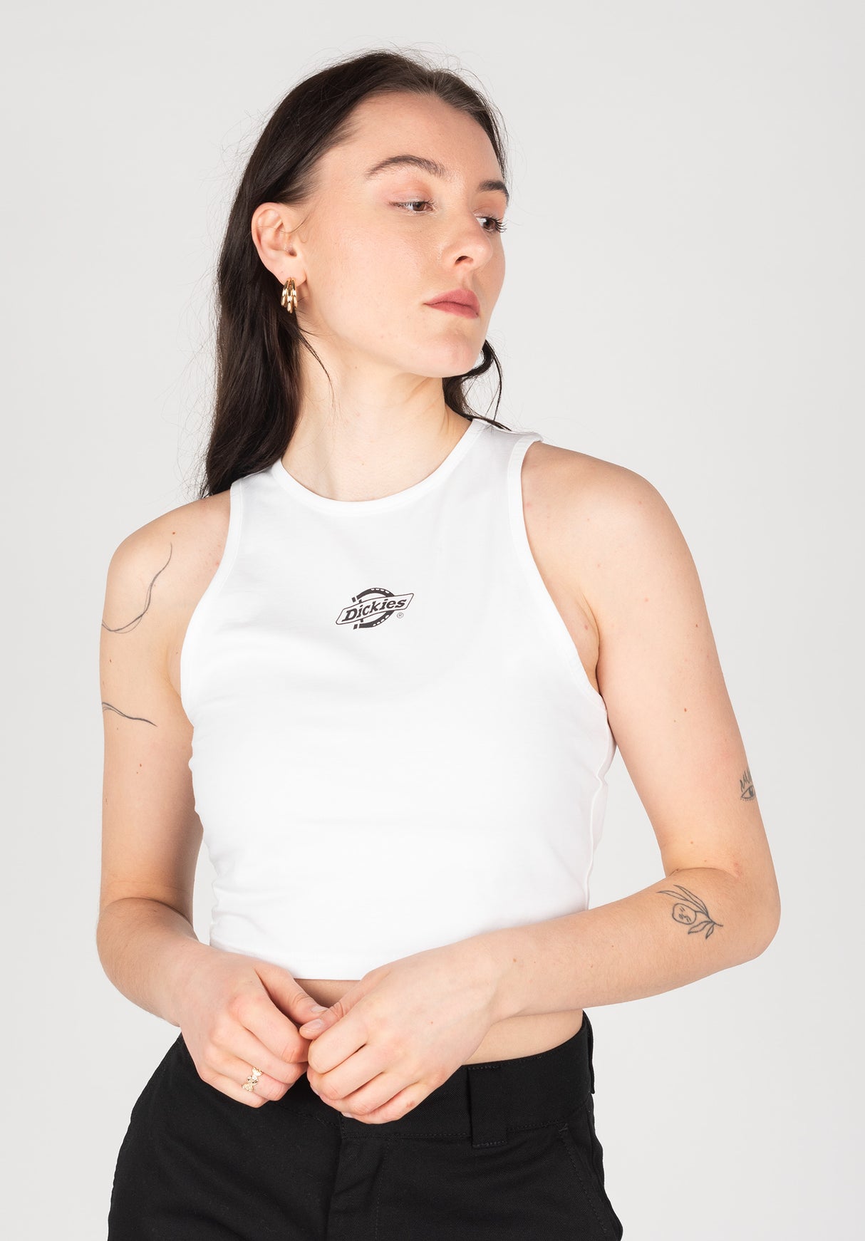 dickies women dress Powers Vest W Dickies Top in white for women – TITUS