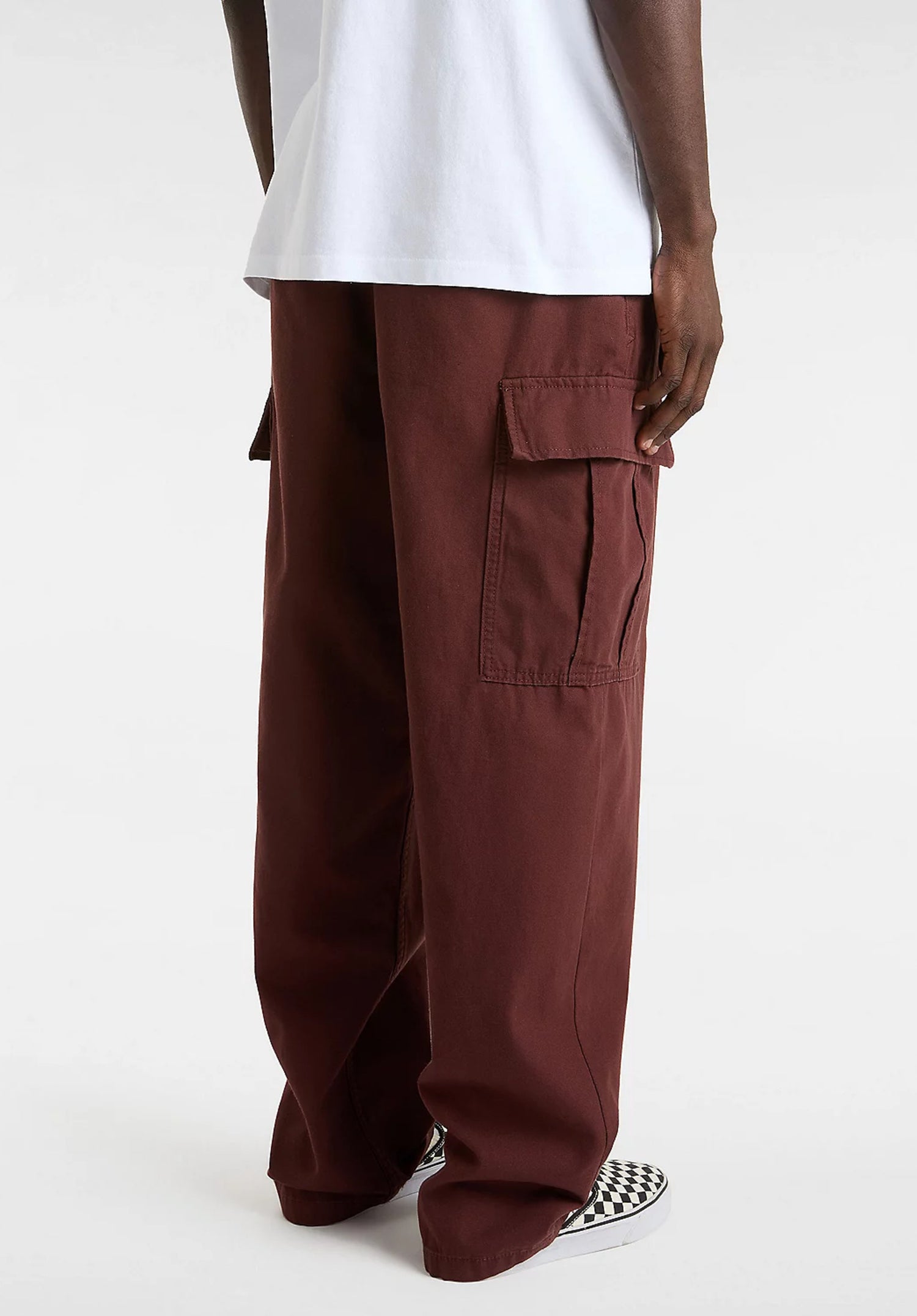 Range Cargo Baggy Tapered Elastic Pant bitterchocolate Rueckenansicht Zoom Image