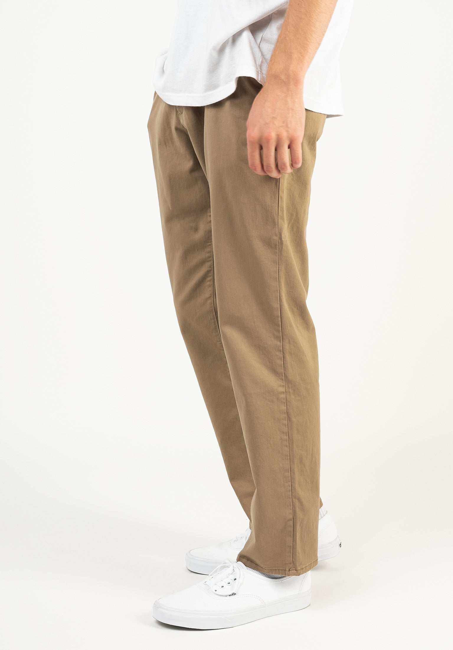 パンツ WASHEDFINX POLYESTER CHINO TAPERED PANTS Regular Flex Chino Reell Chino- / Cloth pants in darksand for men