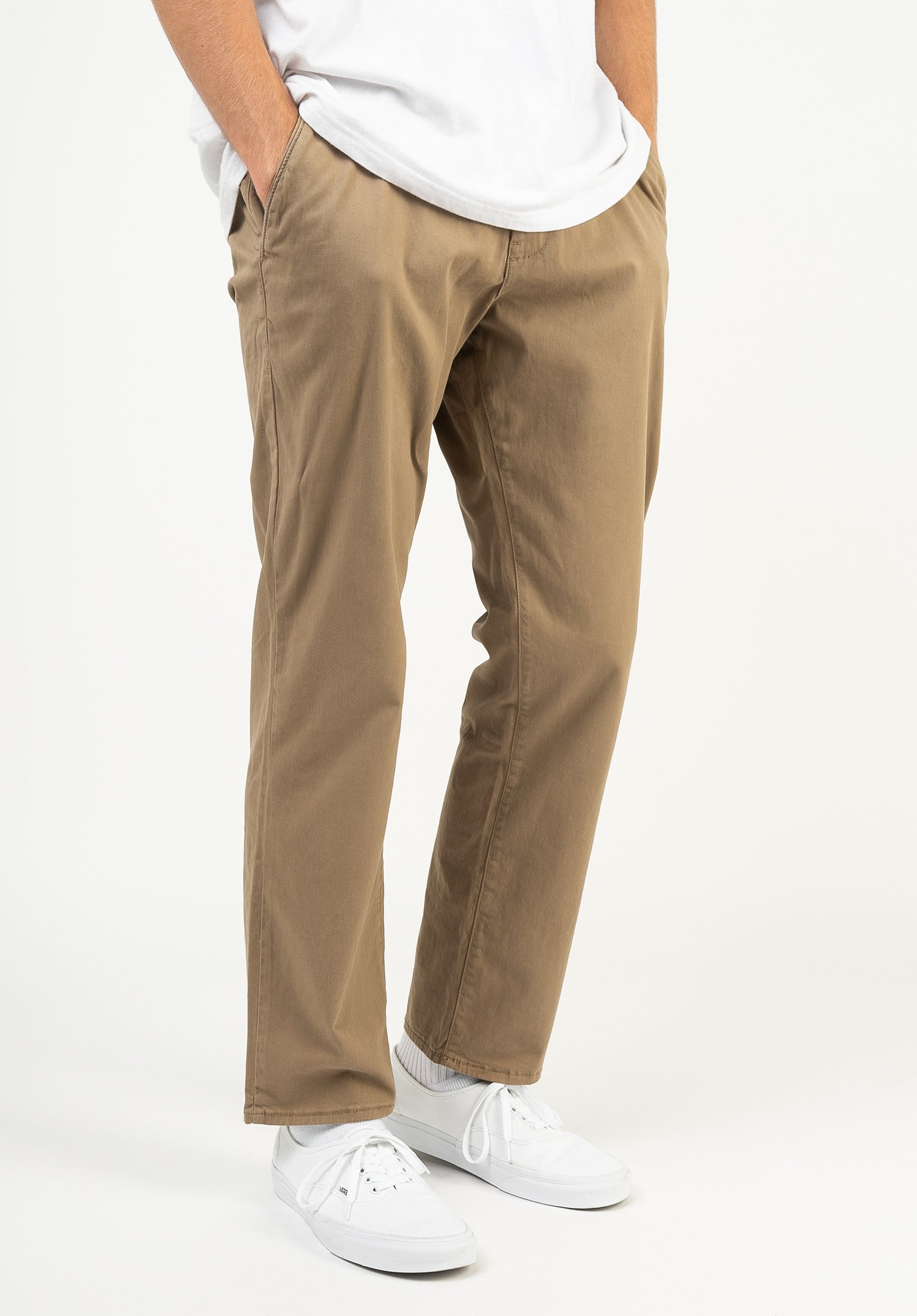 Regular Flex Chino Reell Chino- / Cloth pants in darksand for men