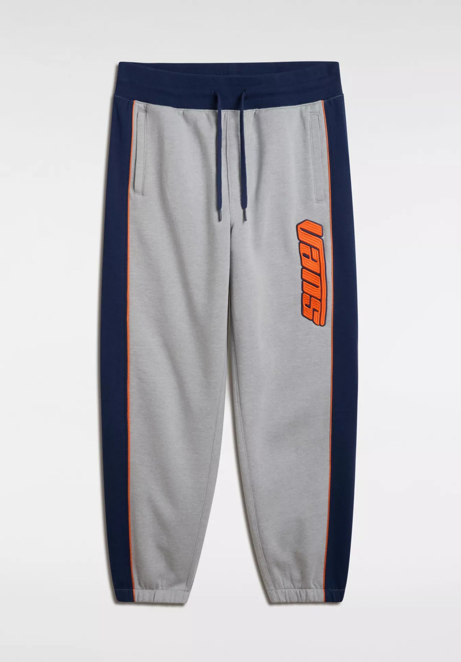 Retro V Loose Fleece Pant cement-heather Vorderansicht Zoom Image