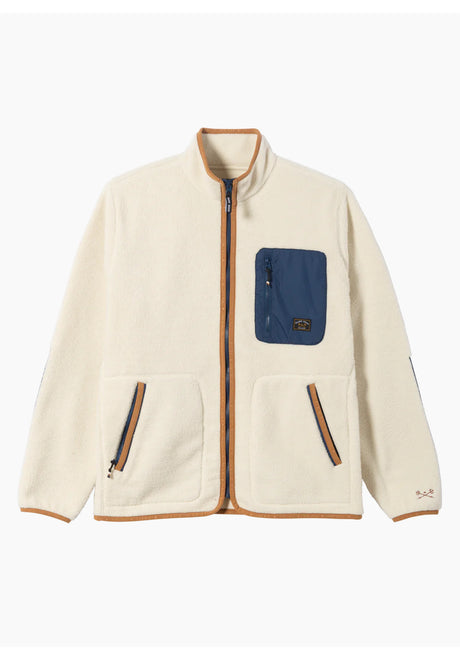 Dark Seas Russell Tussenseizoensjas off white – Vooraanzicht