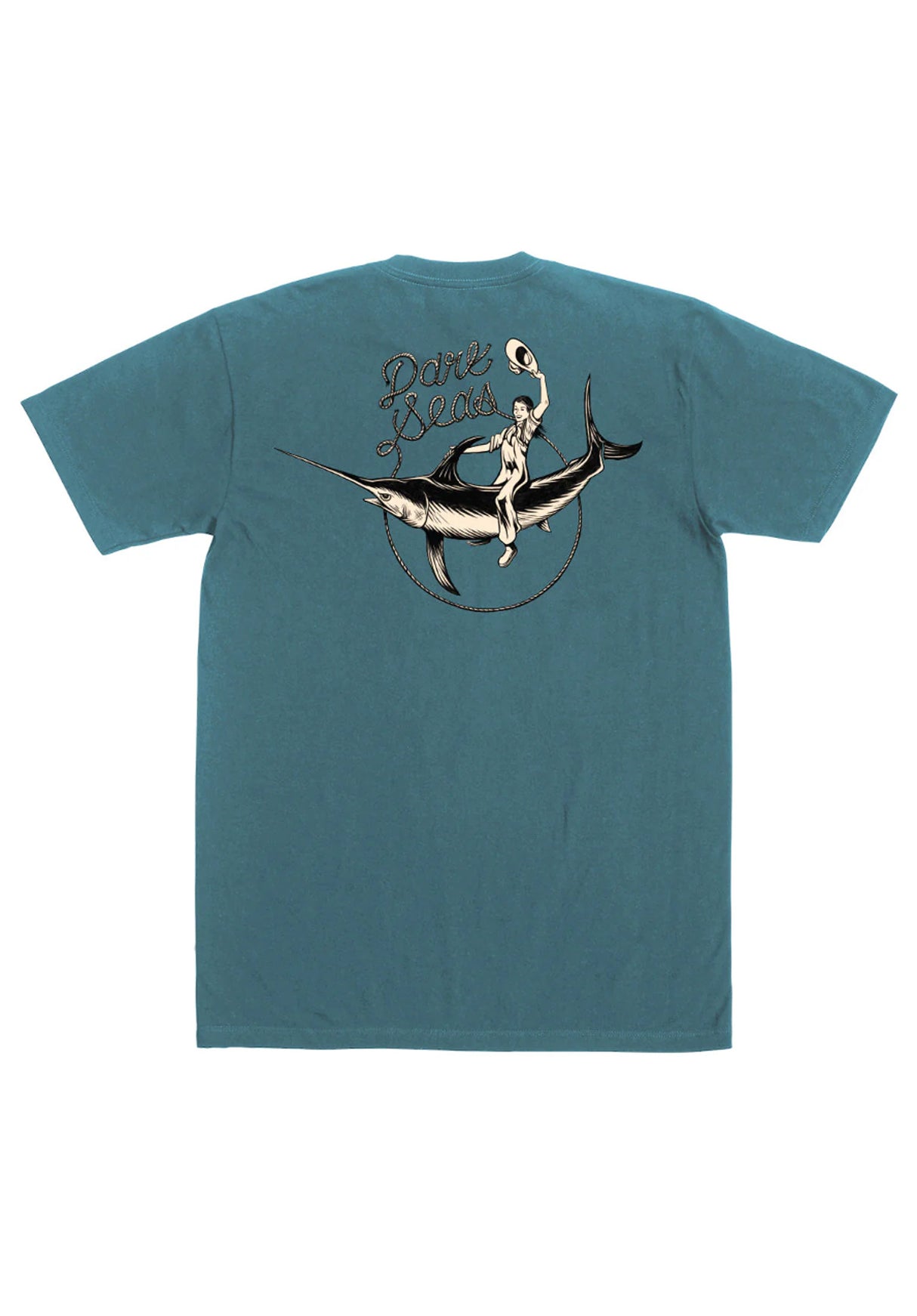 Salty Rodeo Pigment Tee bluefin Vorderansicht