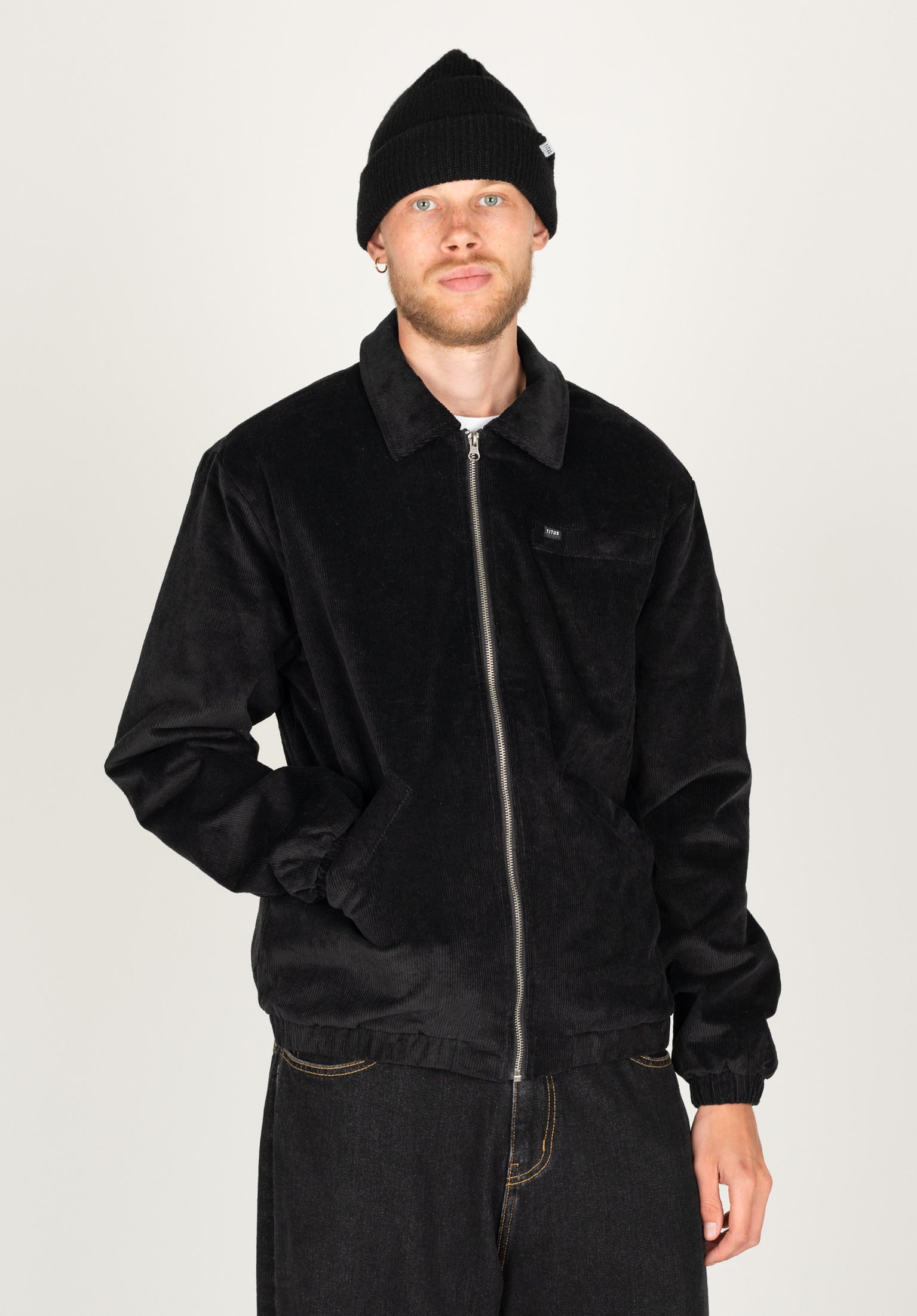 theory luxeジャンパー　ブラック 38 Theory Cotton-Blend Zip-Up Blouson Jacket | Saks Fifth Avenue