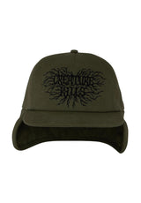 Scribe 5-Panel Strapback Unstructured army-green Closeup1
