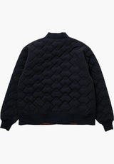 Sect Eye Stitch Quilted Bomber black Rueckenansicht