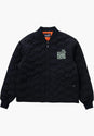 Sect Eye Stitch Quilted Bomber black Vorderansicht