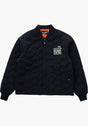 Sect Eye Stitch Quilted Bomber black Vorderansicht