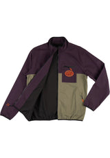 Seeker Paneled Twill Zip Jacket eggplant-stone Closeup1