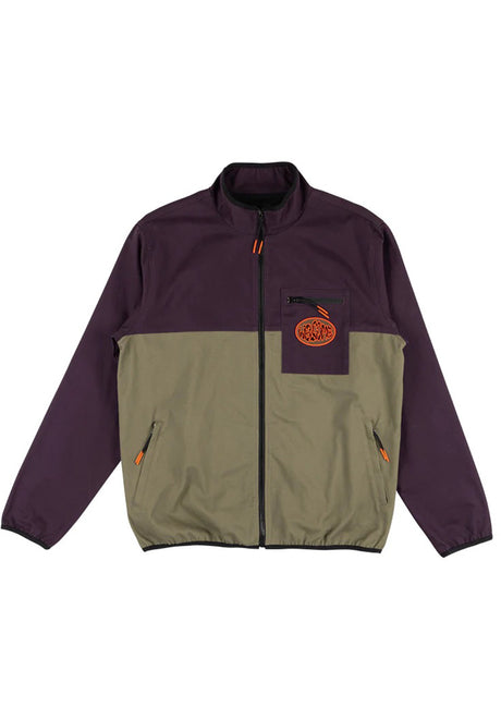 Seeker Paneled Twill Zip Jacket eggplant-stone Vorderansicht