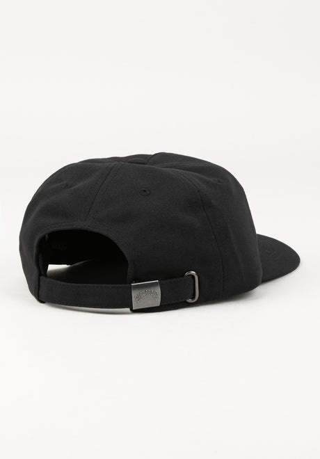 Adiv Strapback black Rückenansicht