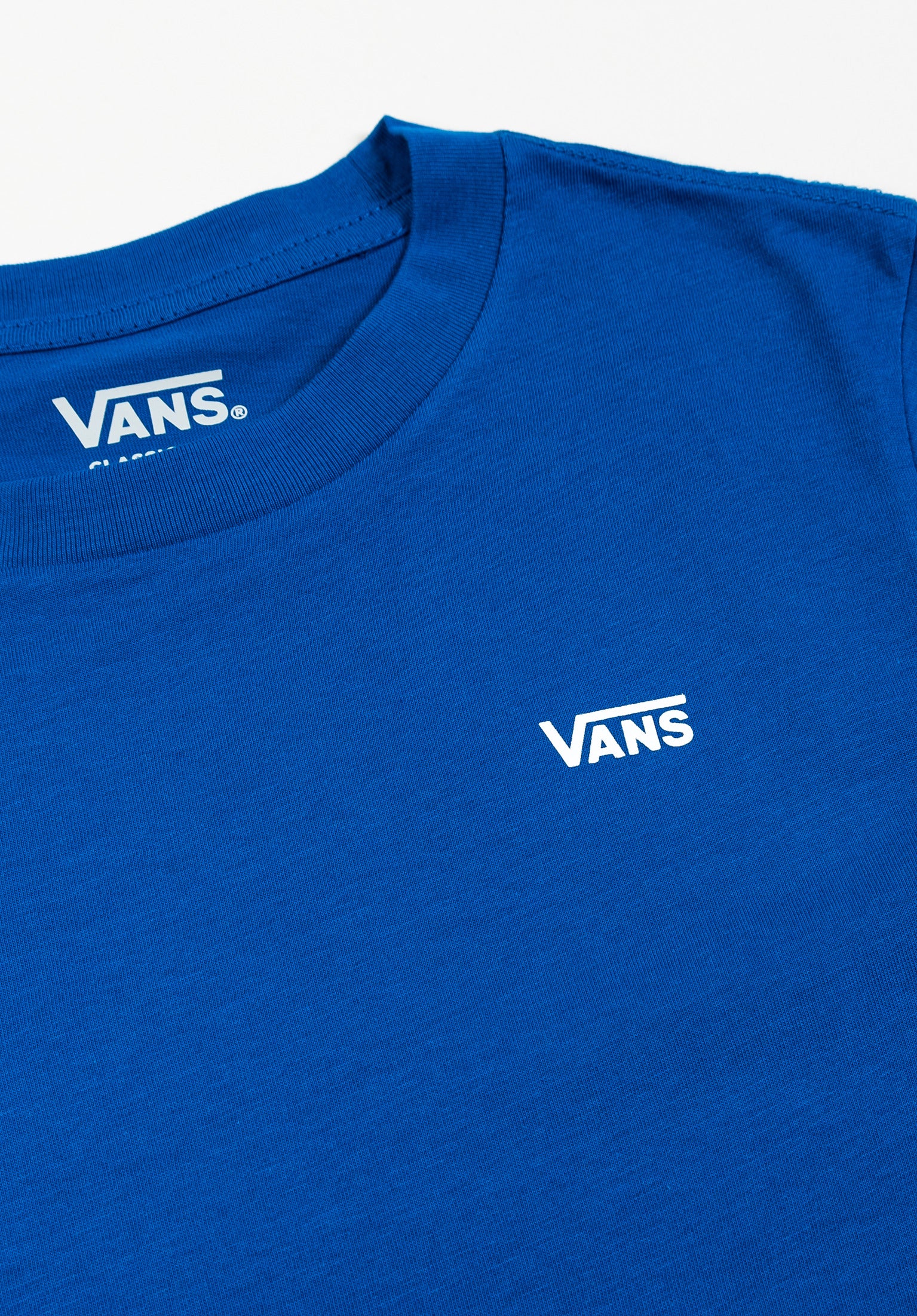 Long Check Twofer Kids Vans Longsleeve in trueblue-white for