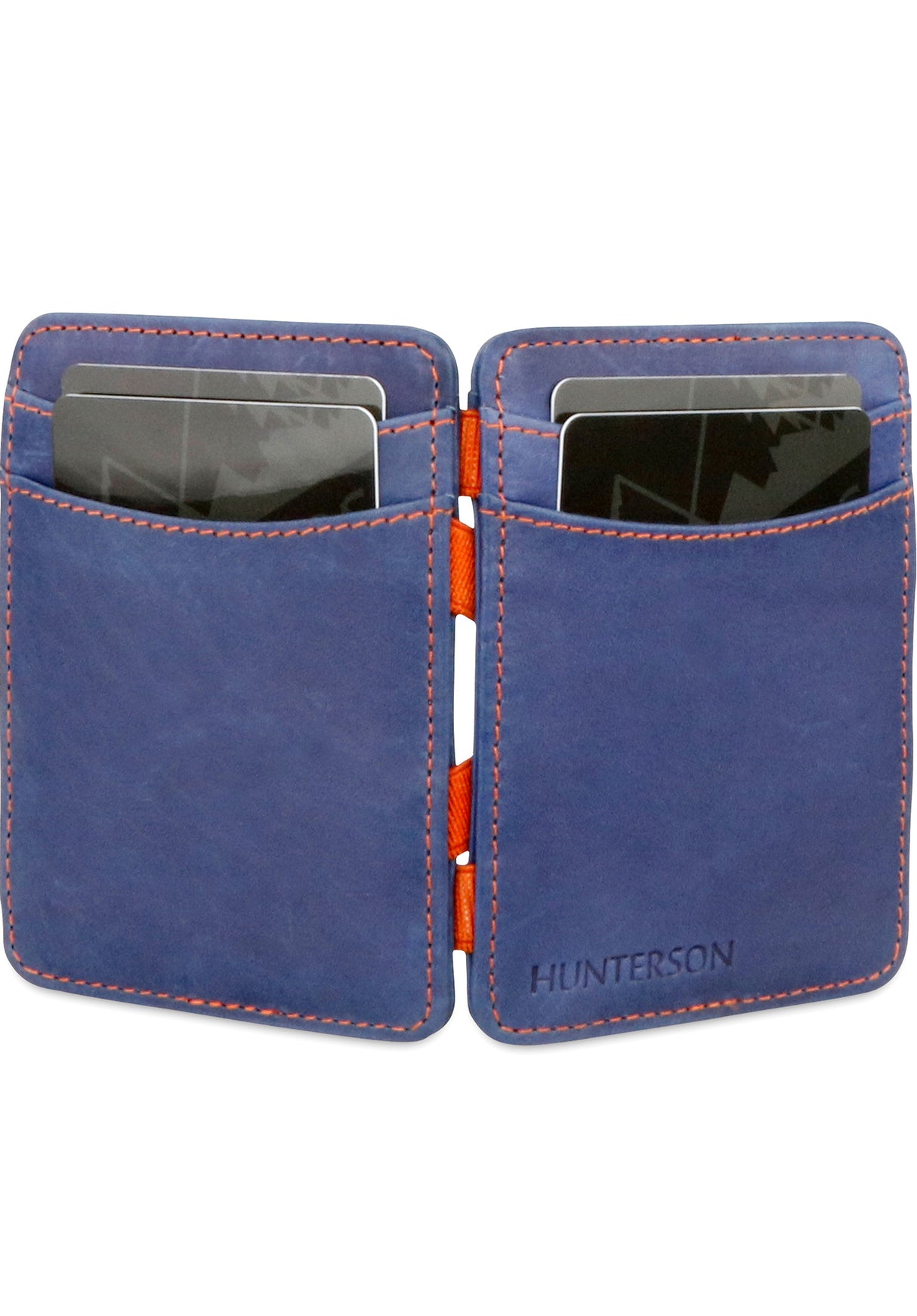 Magic Wallet RFID blue-orange Close-Up1