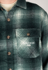 Trademark Flannel Overshirt green Close-Up1