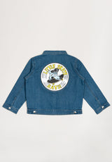 Jeansjacke Logo Patch blue Vorderansicht