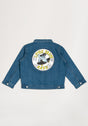 Jeansjacke Logo Patch blue Vorderansicht