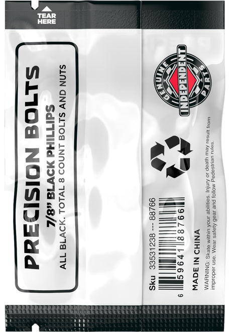 1" Kreuz black Rückenansicht