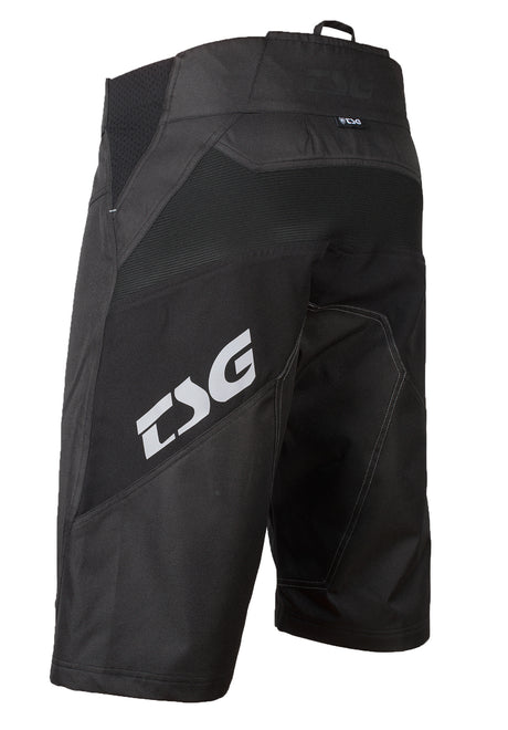 Plain Bike Shorts black-grey Rückenansicht
