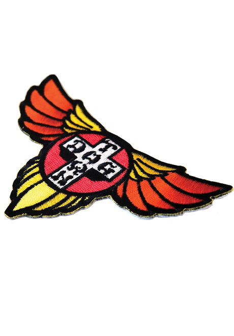 Wings 70s Large Patch red-orange-yellow Close-Up1