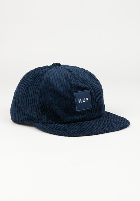 Box Logo Cord navy Vorderansicht