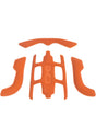 Scope Helmet Pad Kit HS orange Vorderansicht